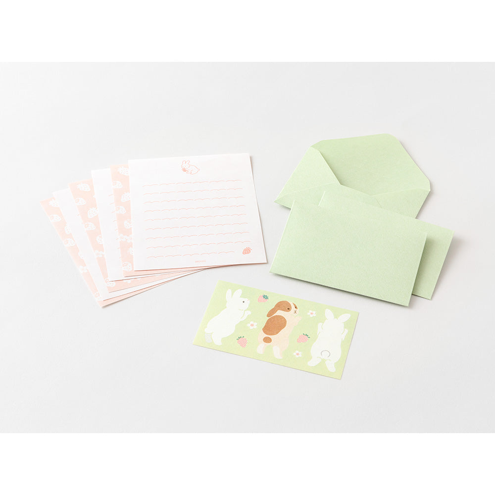 Mini Enveloppes / Papier à lettres, Sticker Lapin Gourmand