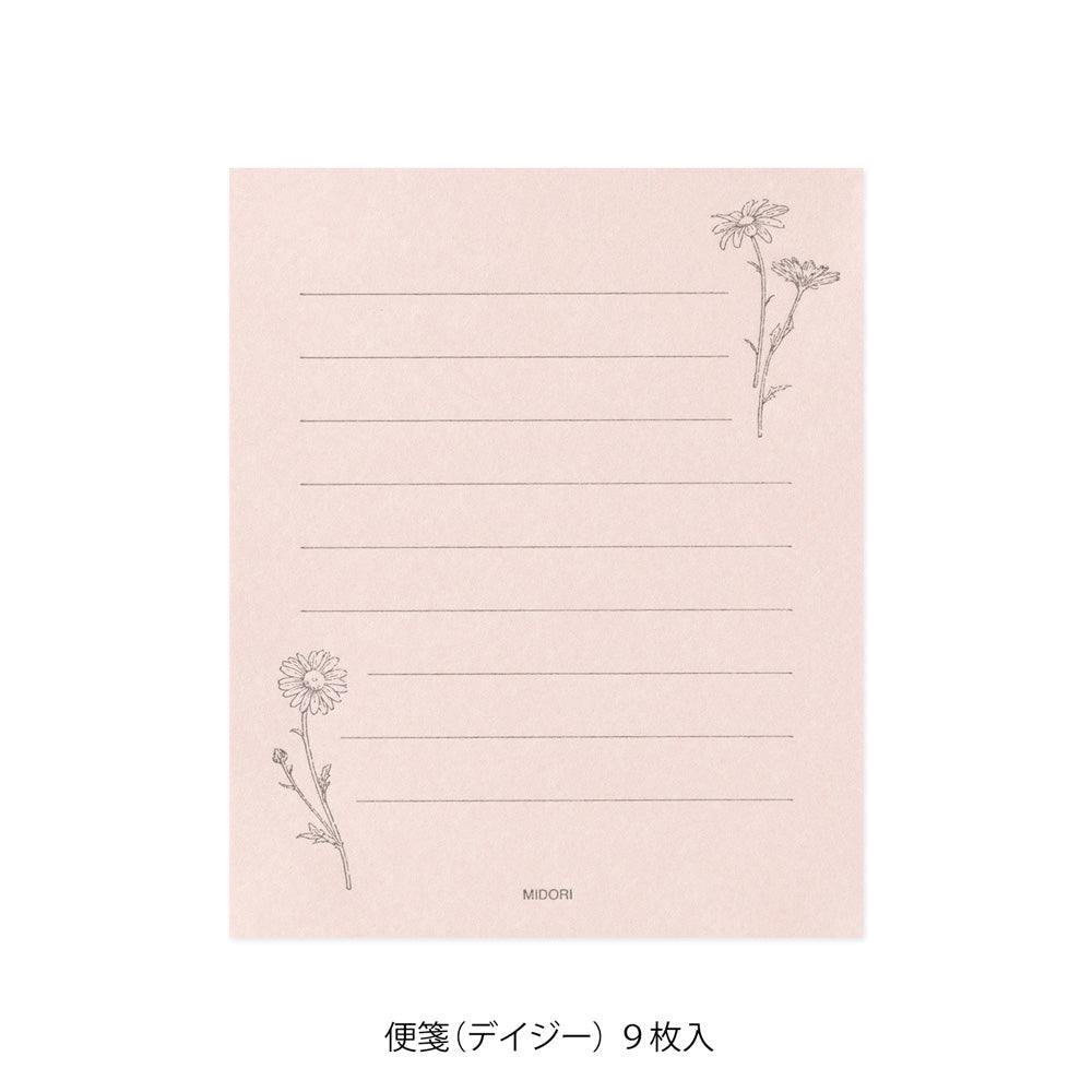 Mini Letter Set Washi Hanairo Rose