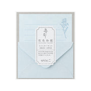 Mini Letter Set Washi Hanairo Bleu