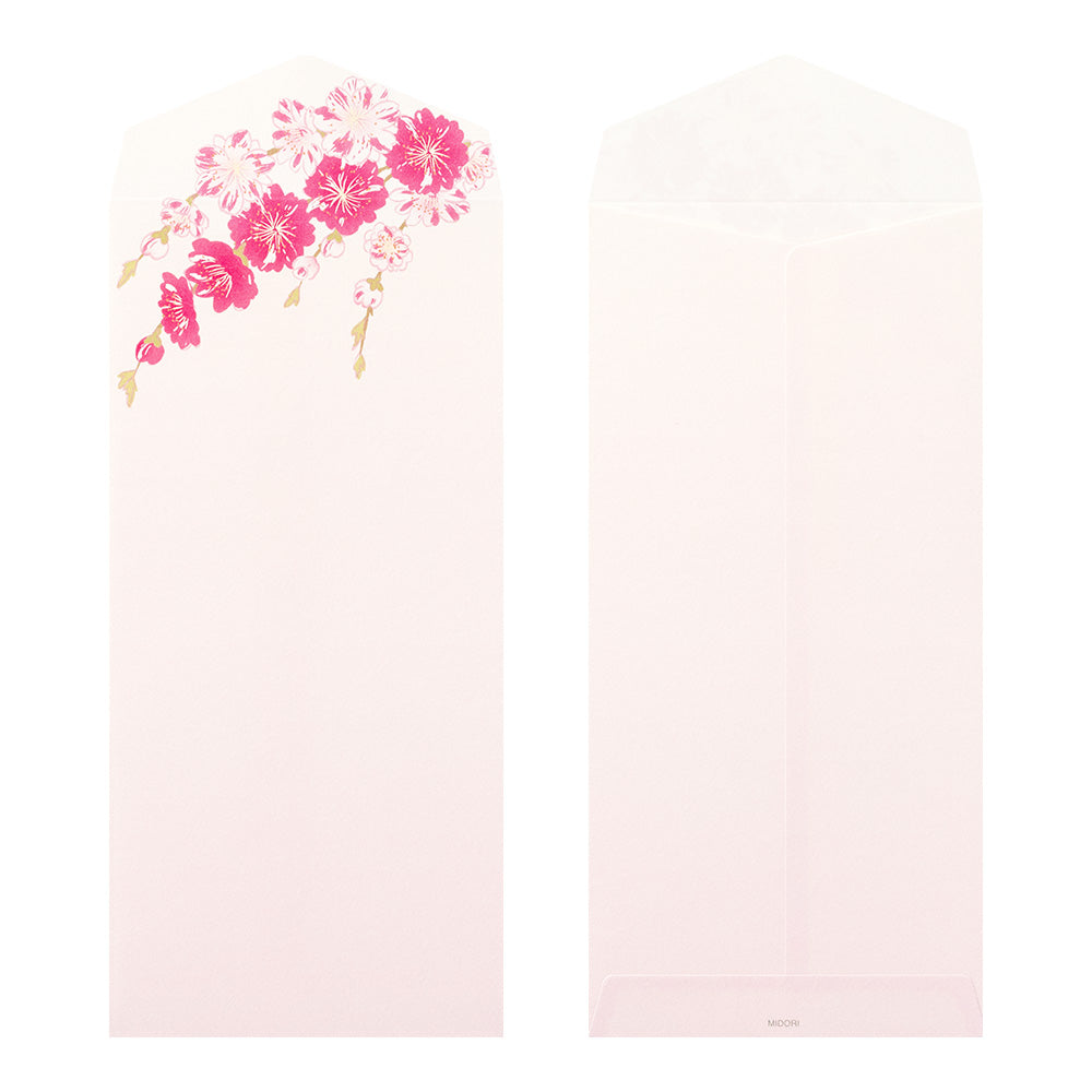 Enveloppe, Fleurs de Prunier