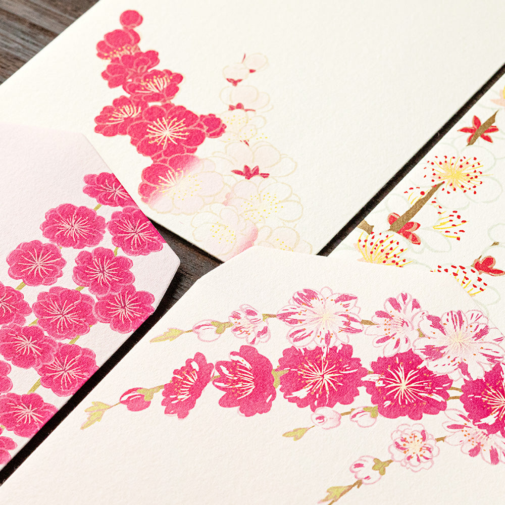Enveloppe, Fleurs de Prunier