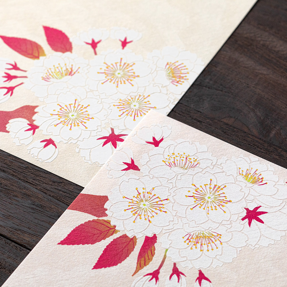Papier à Lettres, Fleurs Cerisier