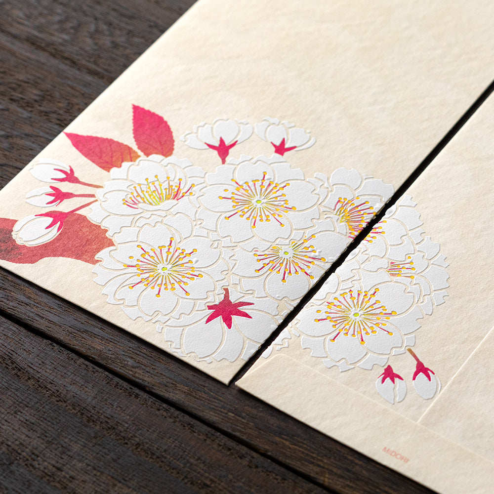 Enveloppes, Fleurs Cerisier