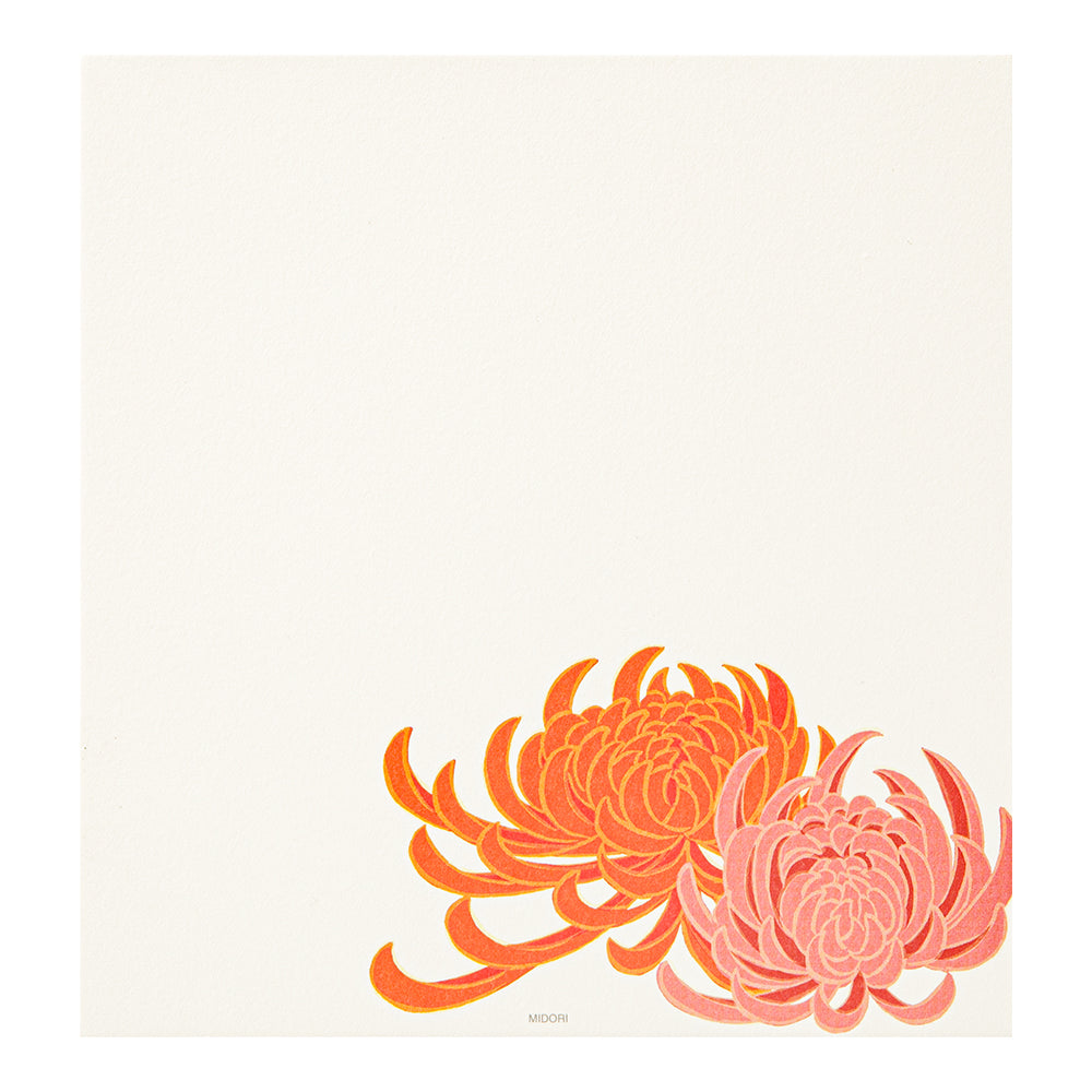 Papier à Lettres, chrysanthème