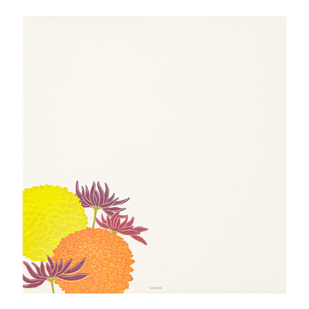 Papier à Lettres, chrysanthème