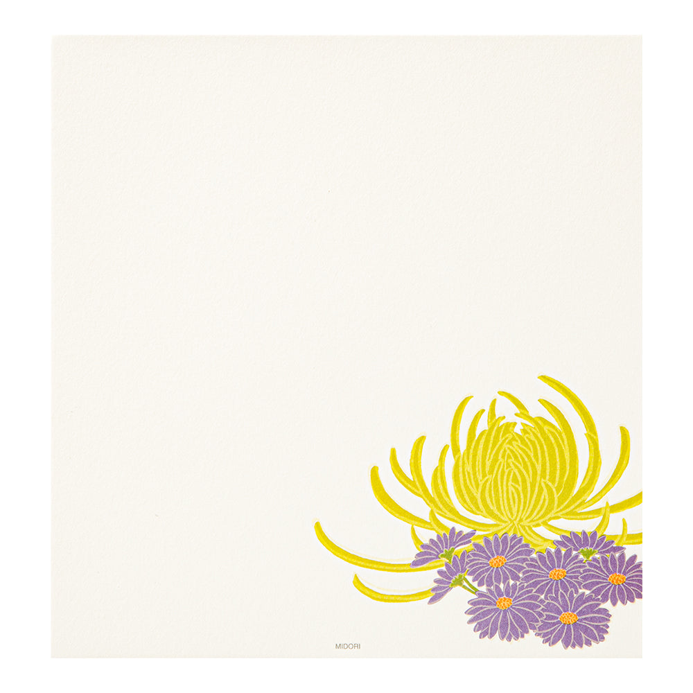 Papier à Lettres, chrysanthème