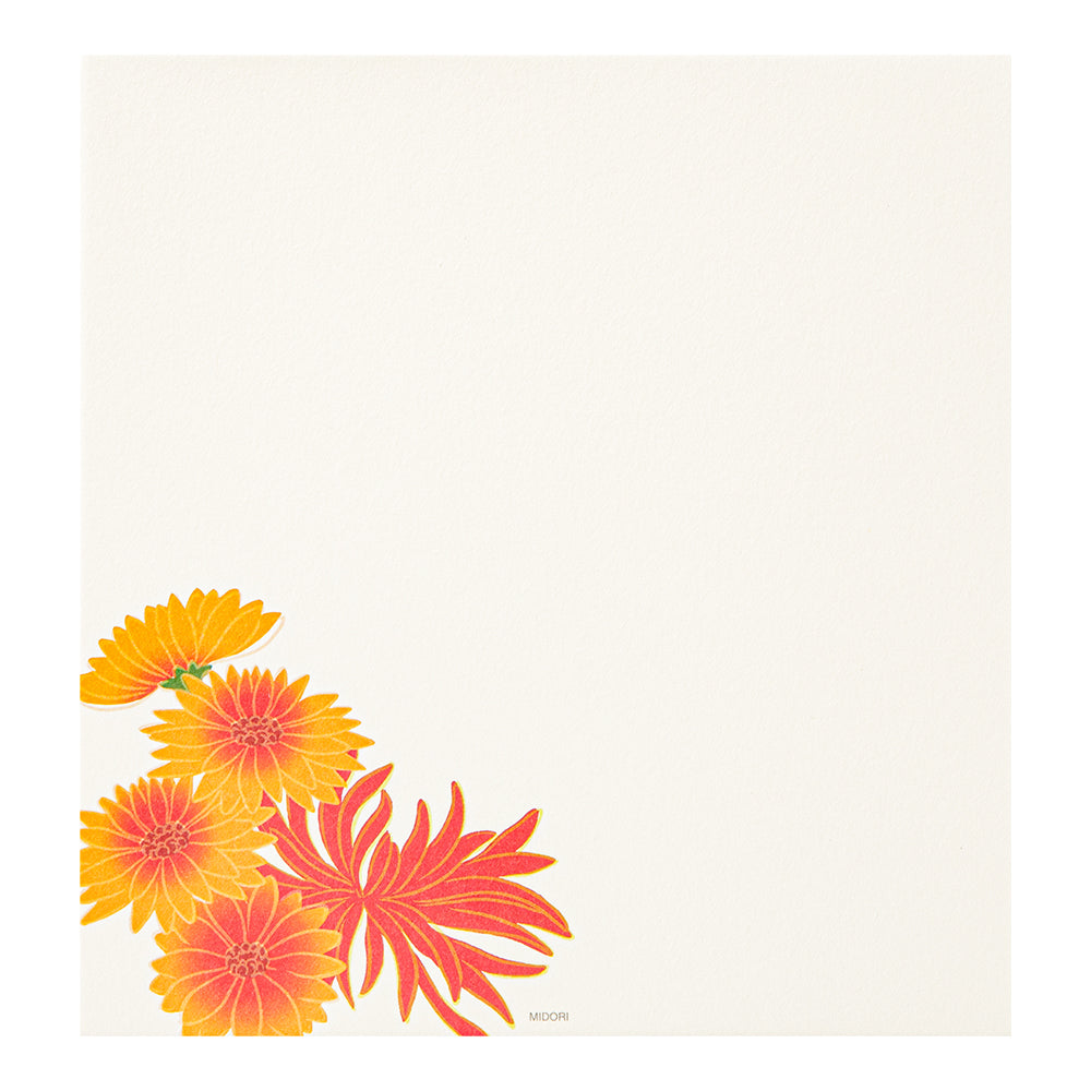 Papier à Lettres, chrysanthème