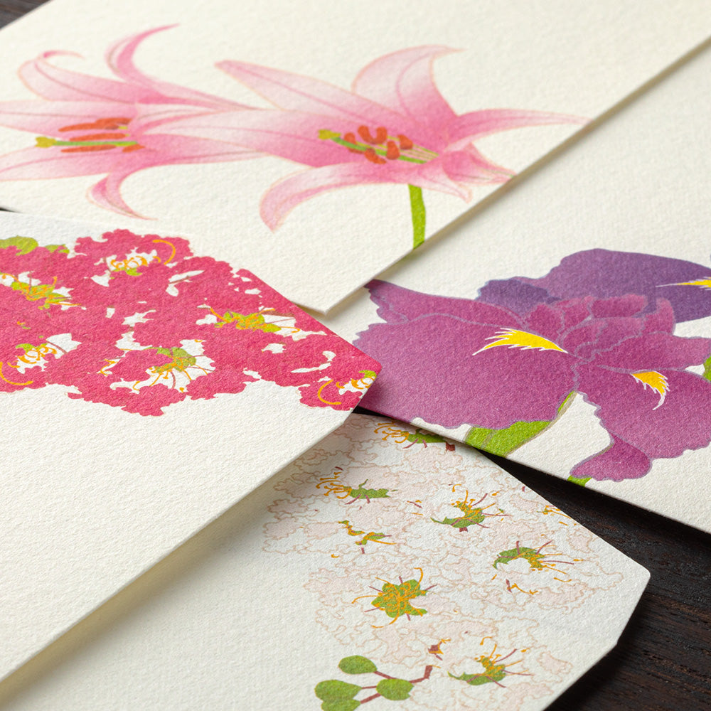 Enveloppes, Fleurs d'été à 4 motifs