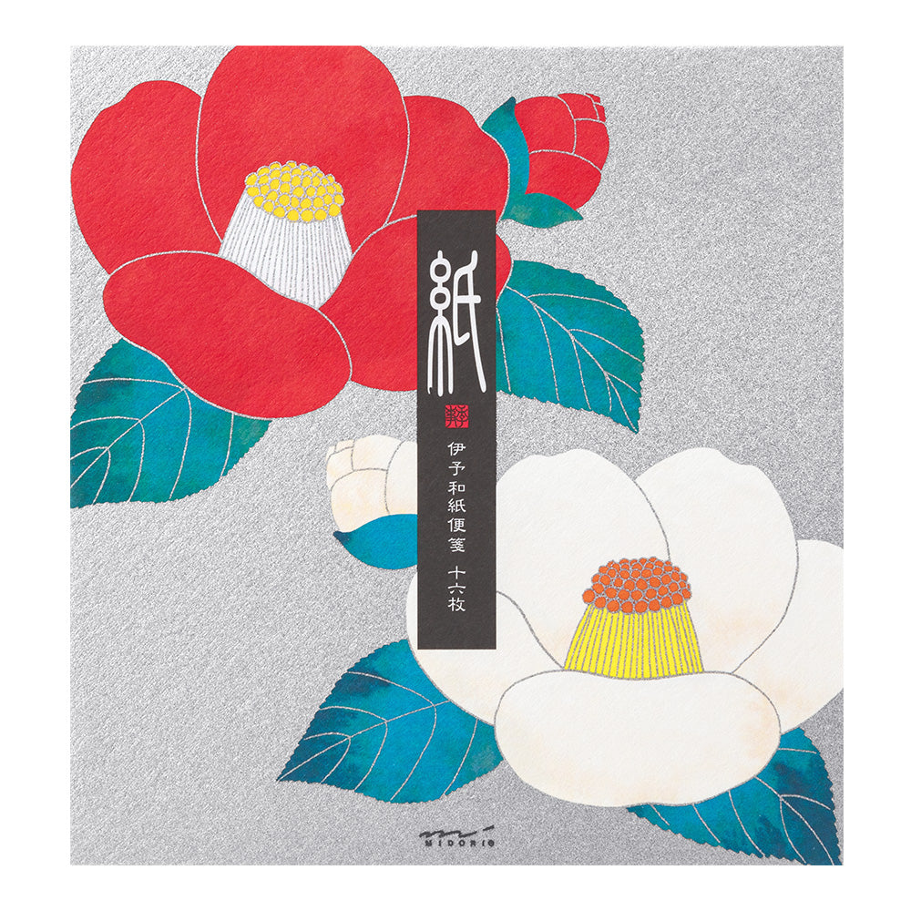 Papier à Lettres, Camélia Rouge et Blanc