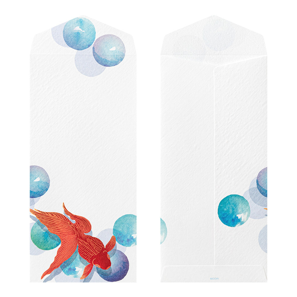 Enveloppes, Billes et poissons