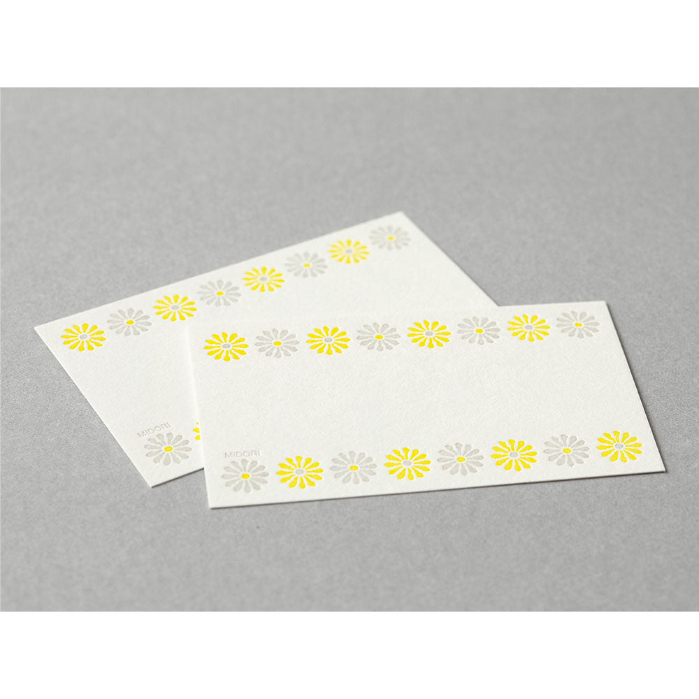 Letter Press Mini, Fleurs Jaune