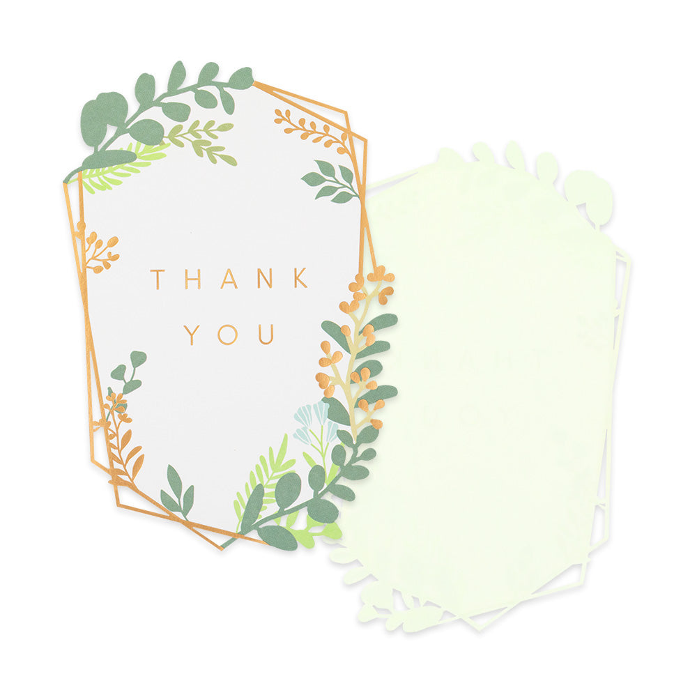 Carte découpe laser Feuilles