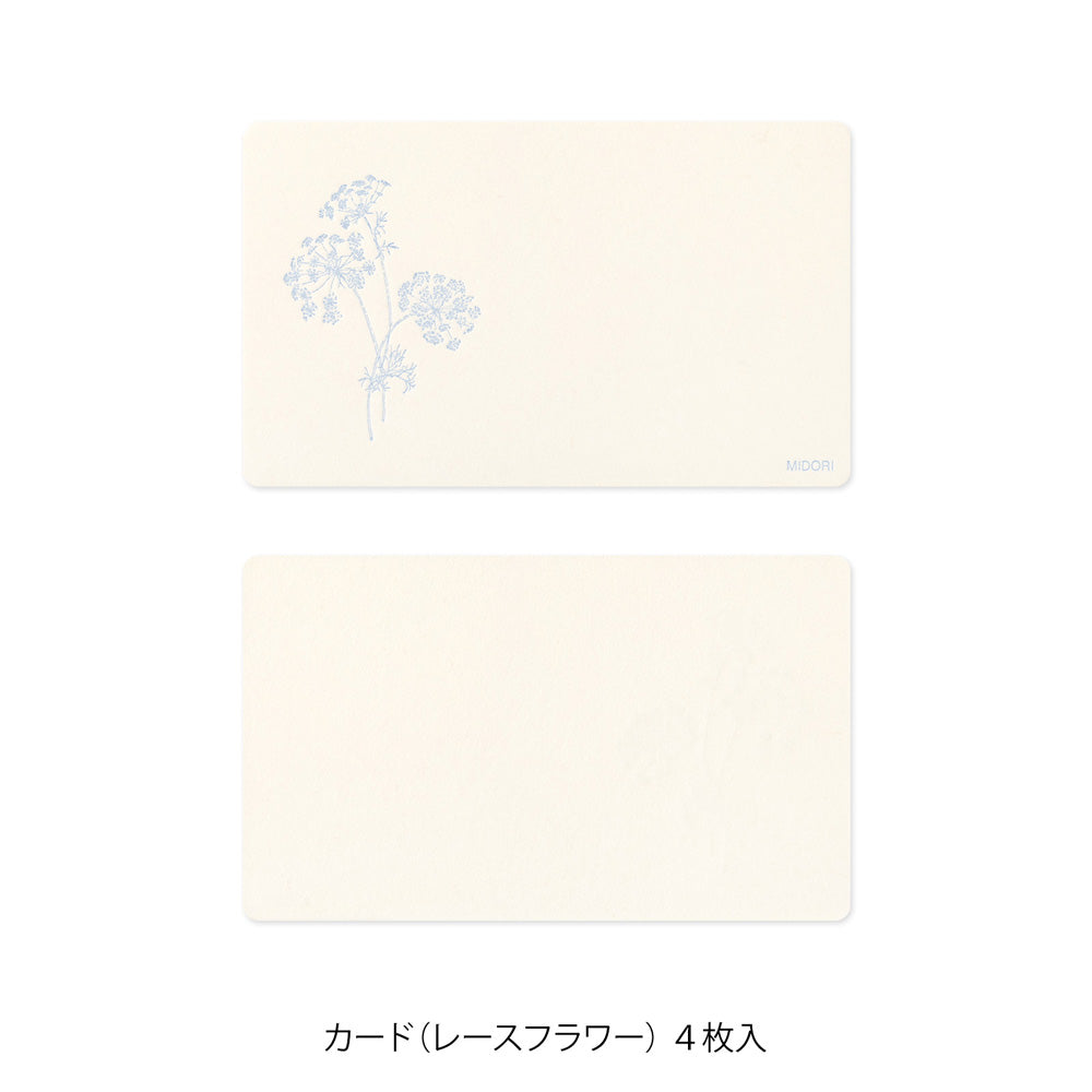 Letter Carte visite Hanairo Blanc