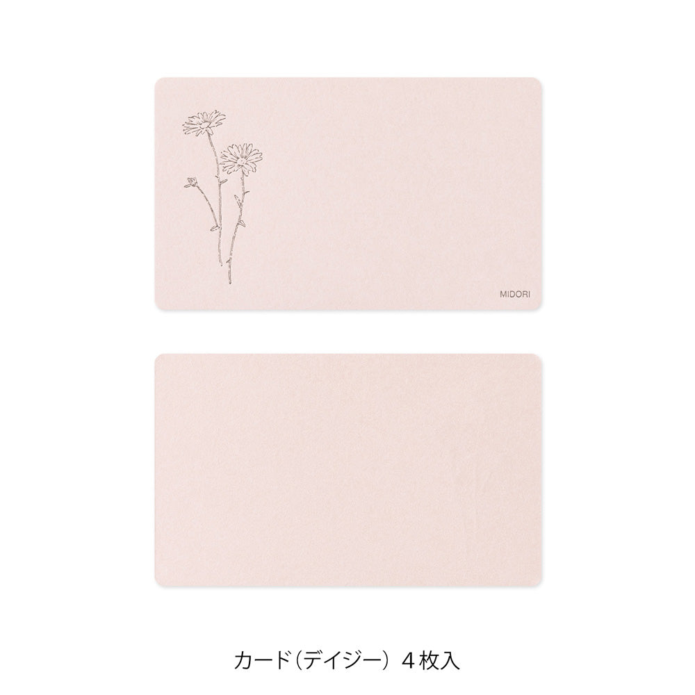 Letter Carte visite Hanairo Rose