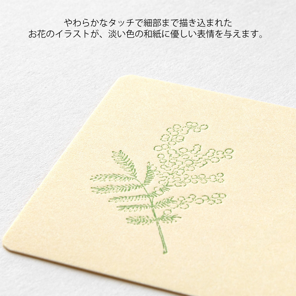 Letter Carte visite Hanairo Jaune