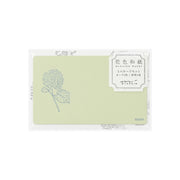 Letter Carte visite Hanairo Vert