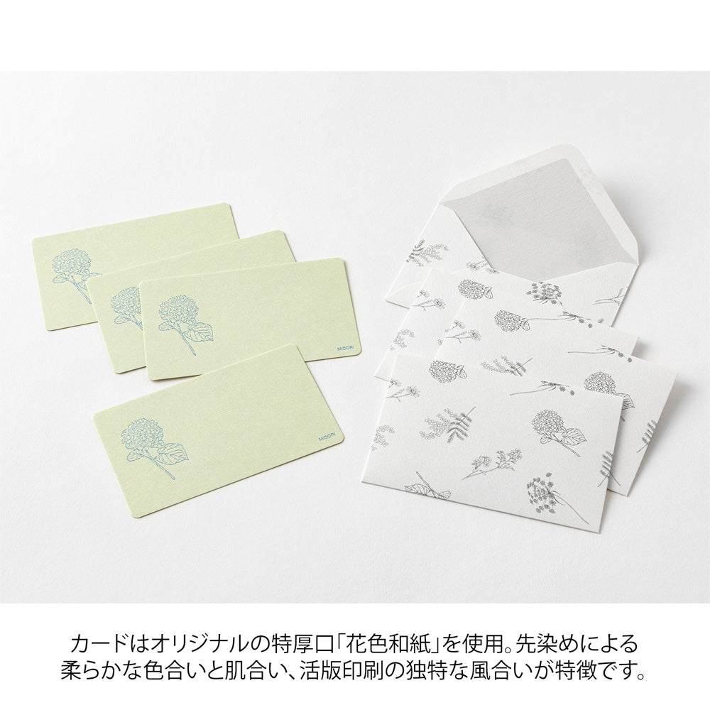 Letter Carte visite Hanairo Vert