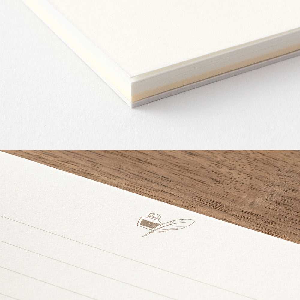 Bloc lettre blanc papiers 3 couleurs