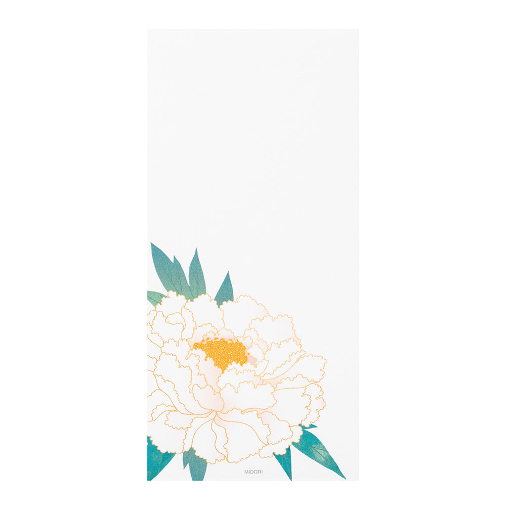 Papier à Lettres petit format, Pivoine