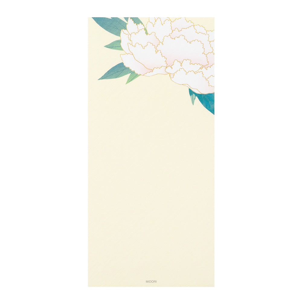 Papier à Lettres petit format, Pivoine
