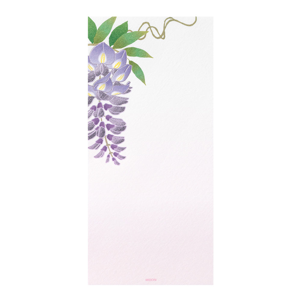Papier à Lettres petit format, Glycine
