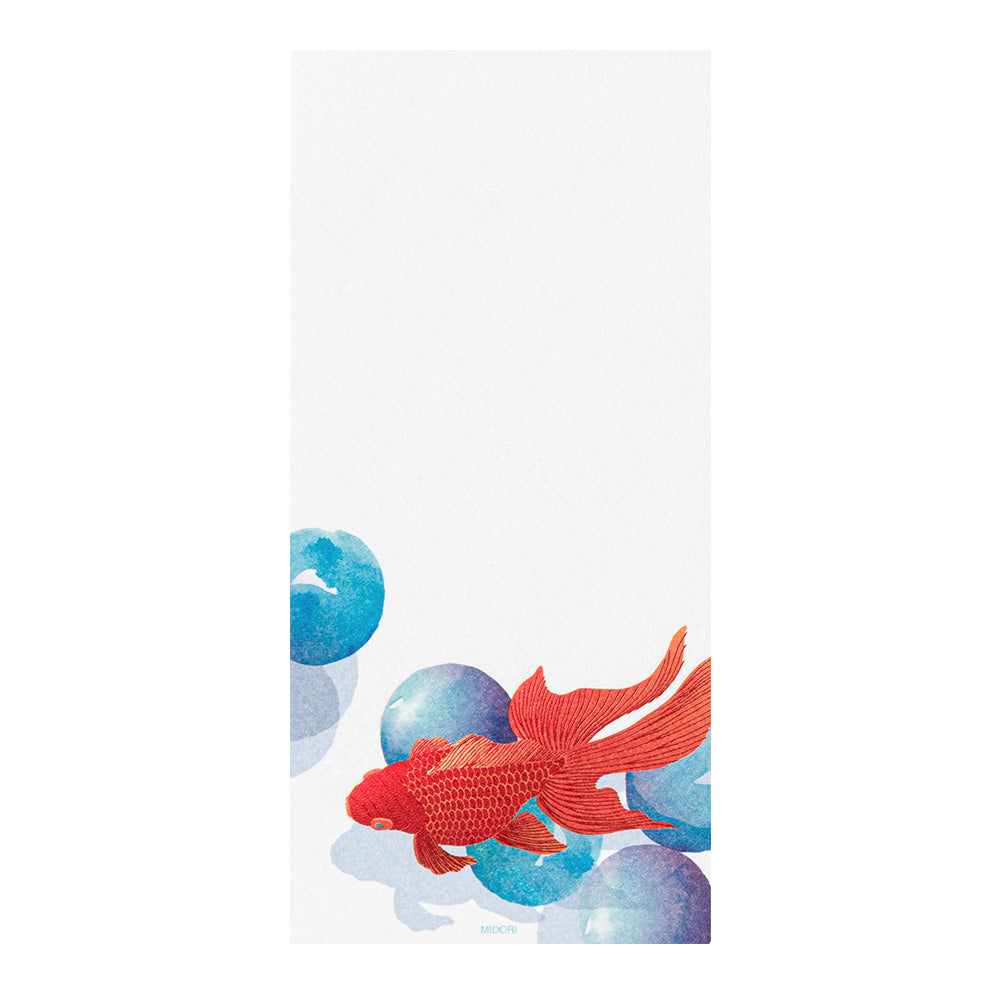 Papier à Lettres petit format, Billes et poissons