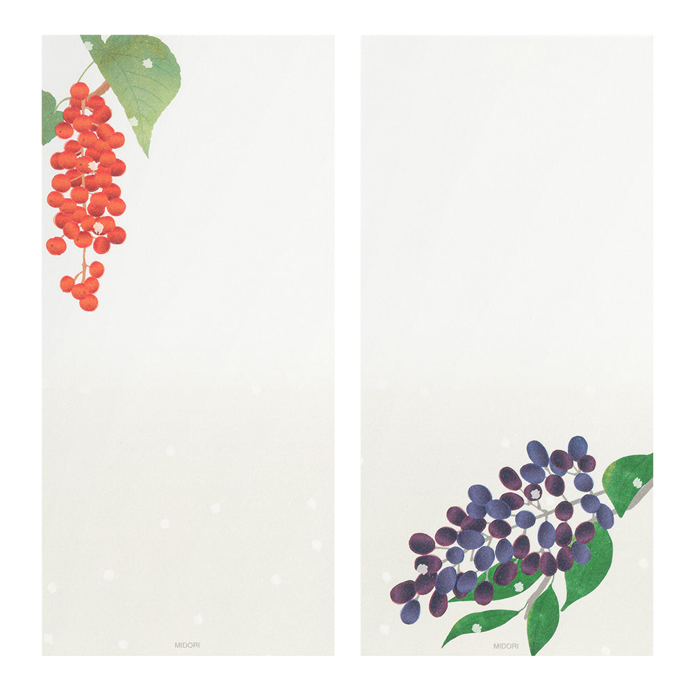 Papier à Lettres Petit format, Fruits d'hiver