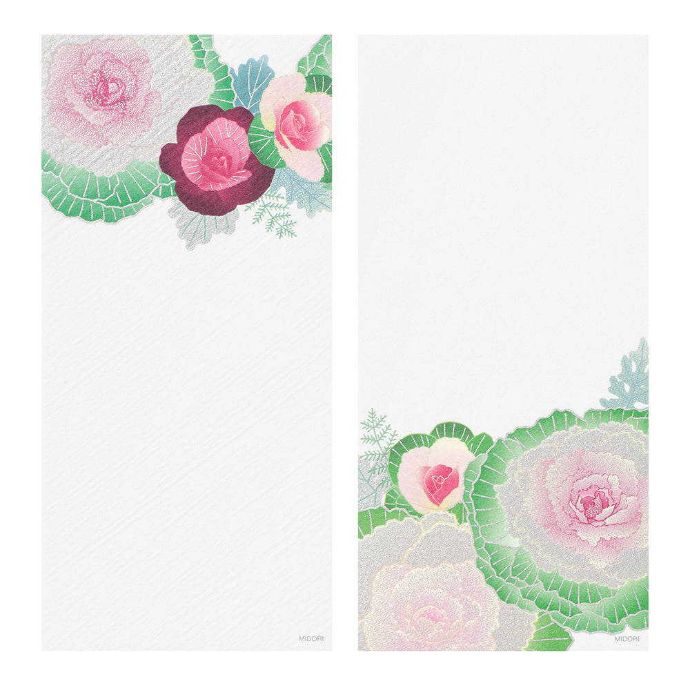 Papier à Lettres Petit format, Couronne de chou ornemental