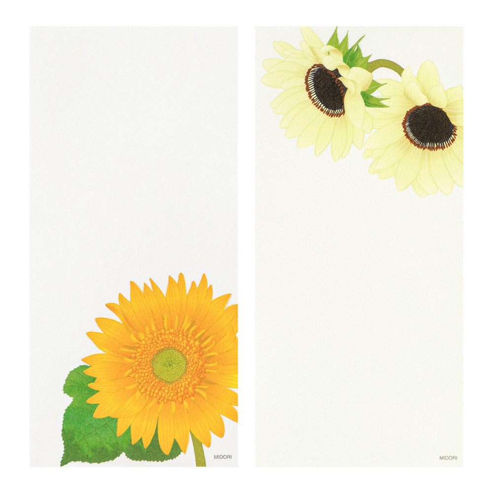 Papier à Lettres petit format, Tournesols