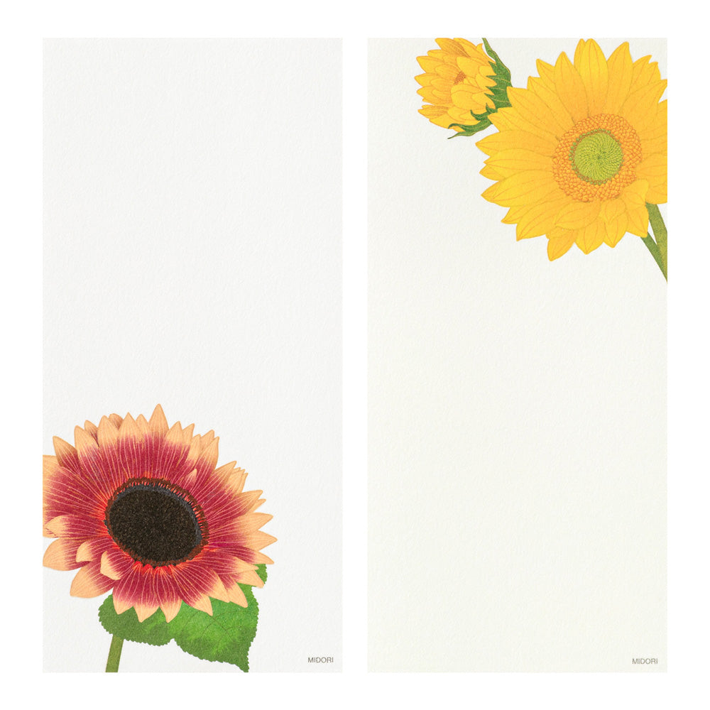 Papier à Lettres petit format, Tournesols