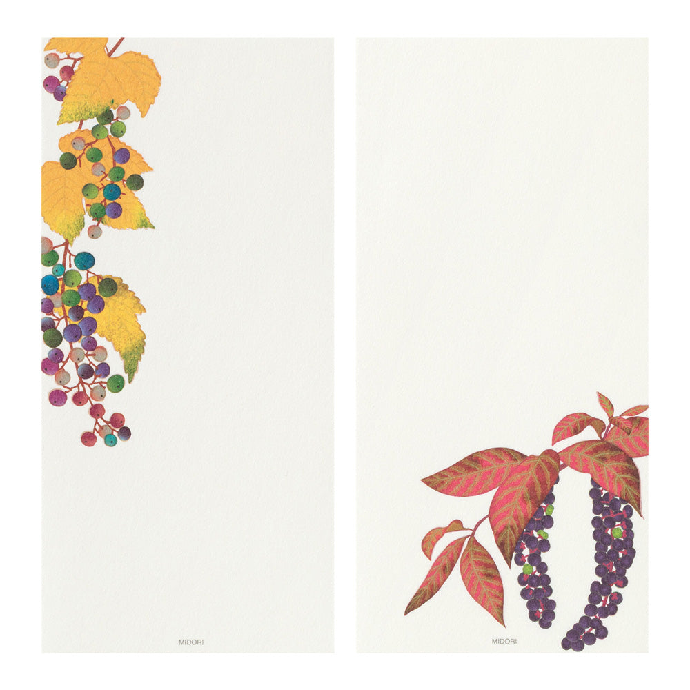 Papier à Lettres petit format, Fruits d'Automne