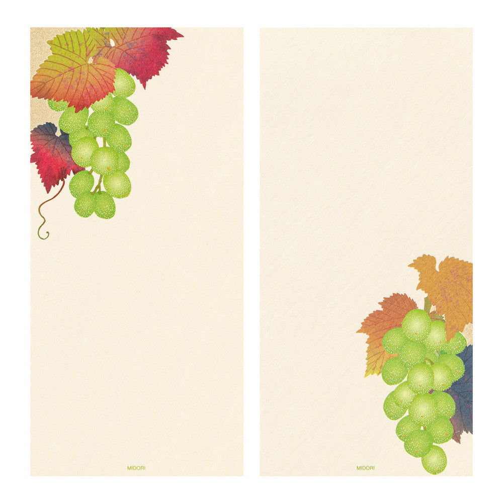 Papier à Lettres petit format, Grappes de raisin