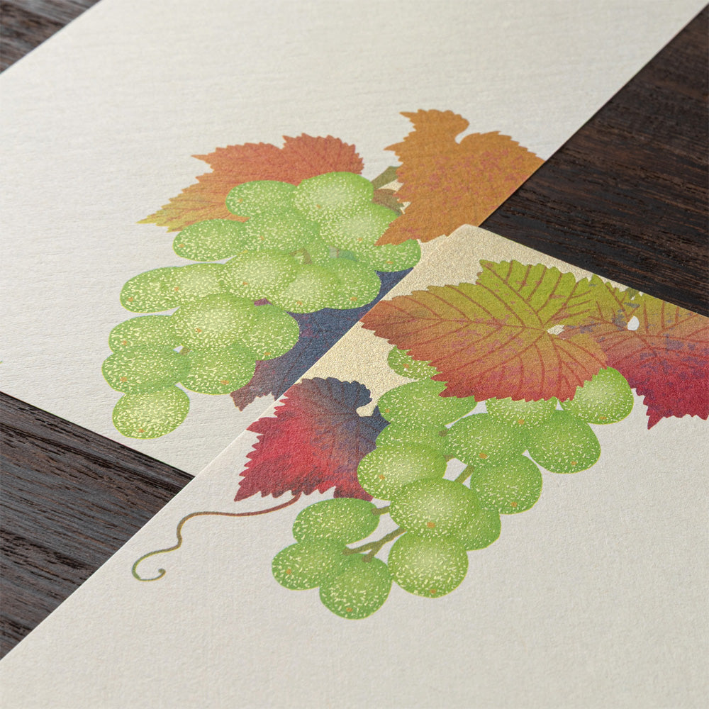 Papier à Lettres petit format, Grappes de raisin