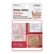 Sticky Note 3 Papiers différents Rose