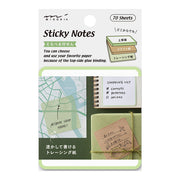Sticky Note 3 Papiers différents Vert