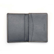 Find Card Case Goat Shrink Leather Custom Grey