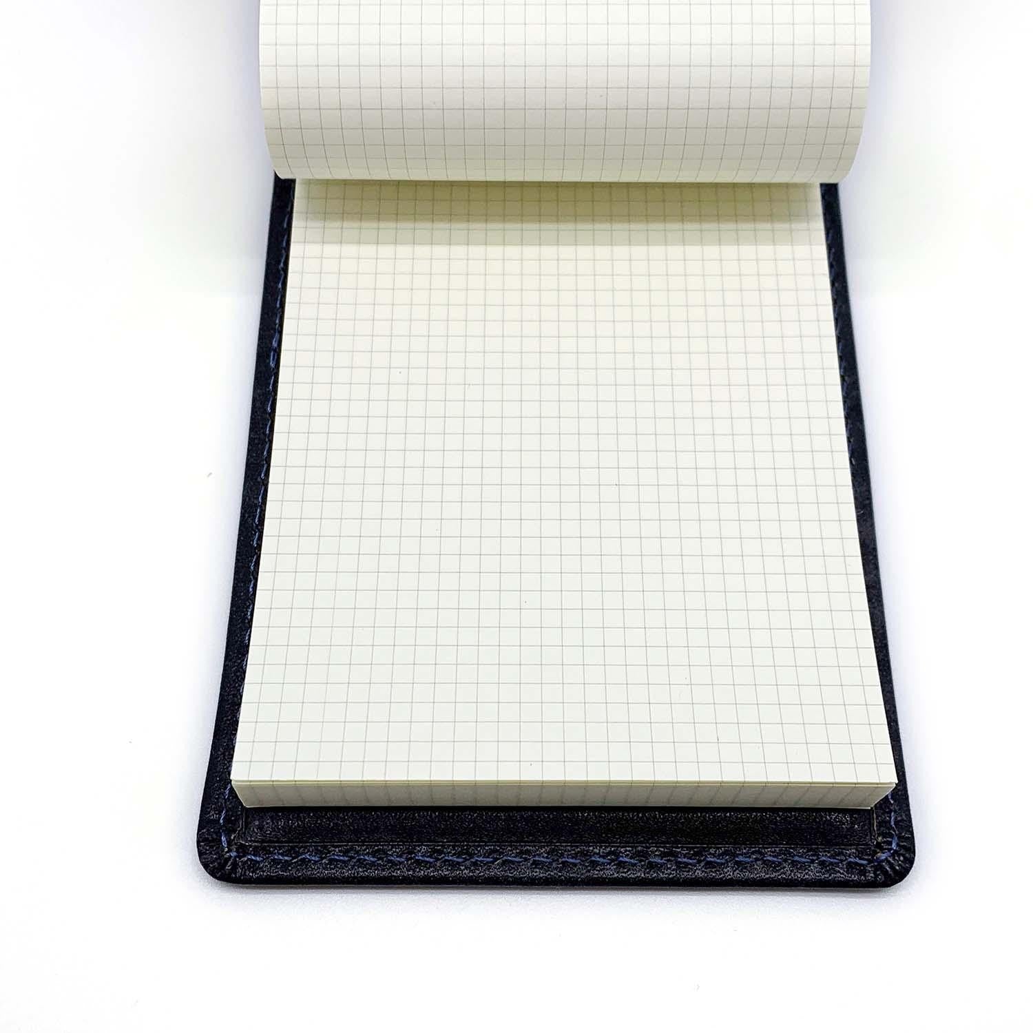 Find Memo Cover Antique Shade Leather Custom Grey