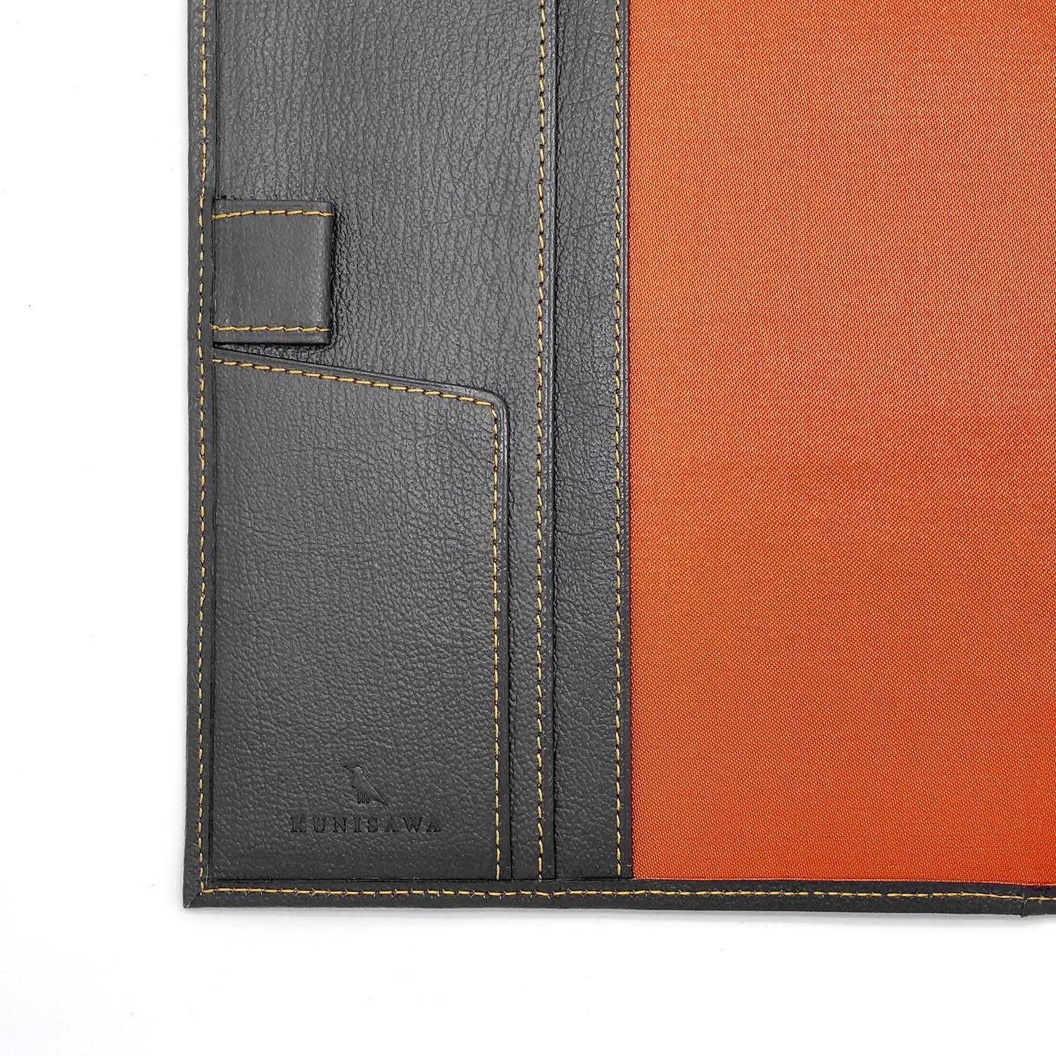 Find Note Cover Shrink Leather Custom Grey
